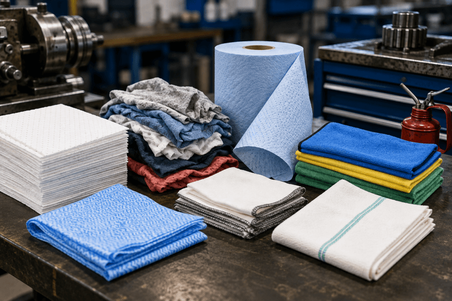 5 Types of Industrial Wiping Cloths and When to Use Each One
